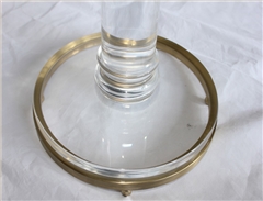 金屬邊框亞克力圓桌子