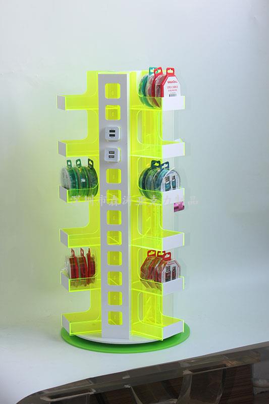 亞克力旋轉(zhuǎn)展示架|工廠|廠家|制品|加工|定制