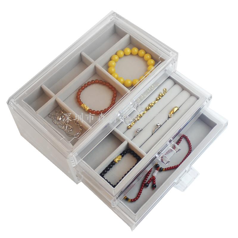 亞克力首飾盒廠家|工廠加工定制-深圳森濤亞克力制品