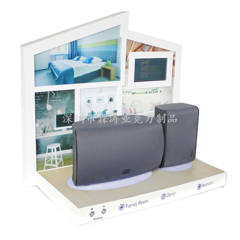 亞克力音箱展示架廠家加工|定制價格-森濤亞克力制品