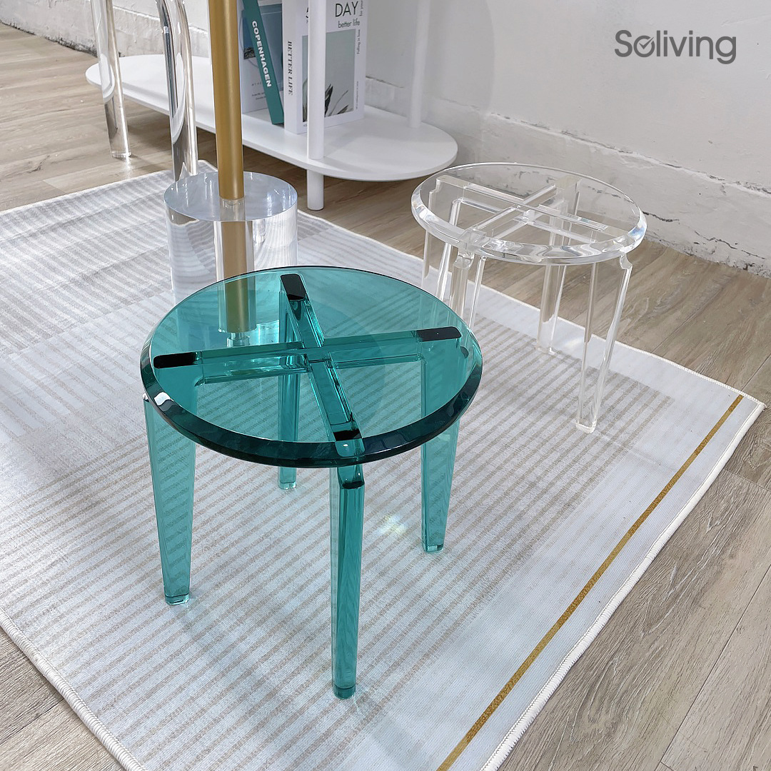 透明亞克力換鞋凳 一件熱彎換鞋凳