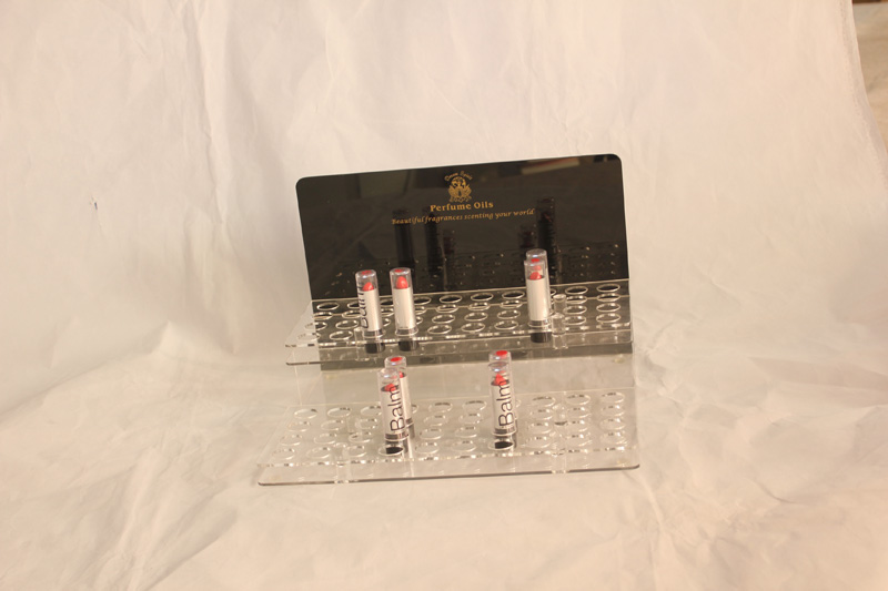 雙層透明亞克力口紅展示架